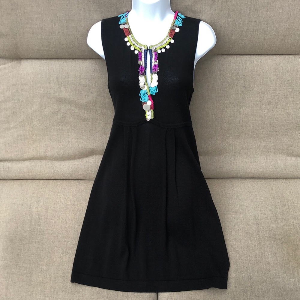 NANETTE LEPORE Embellished Knit Dress